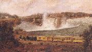 Robert Whale The Canada Southern Railway at Niagara oil painting
